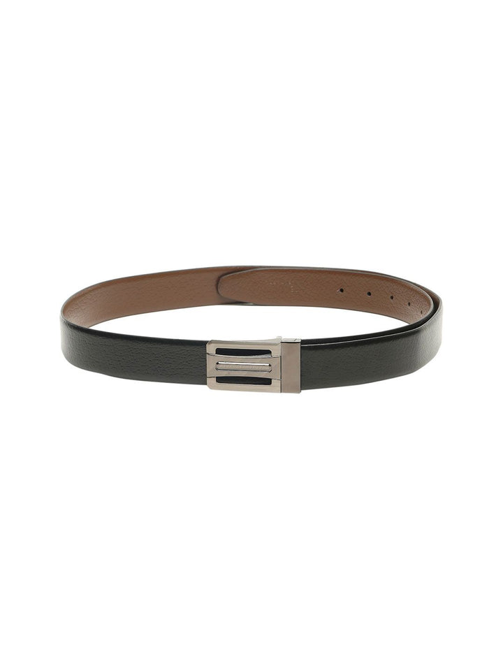 Teakwood Leathers Men Textured Leather Reversible Belt
