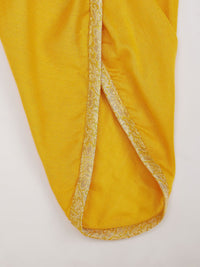 VASTRAMAY Girls Ethnic Motifs Woven Design A Line Kurta with Dhoti Pants