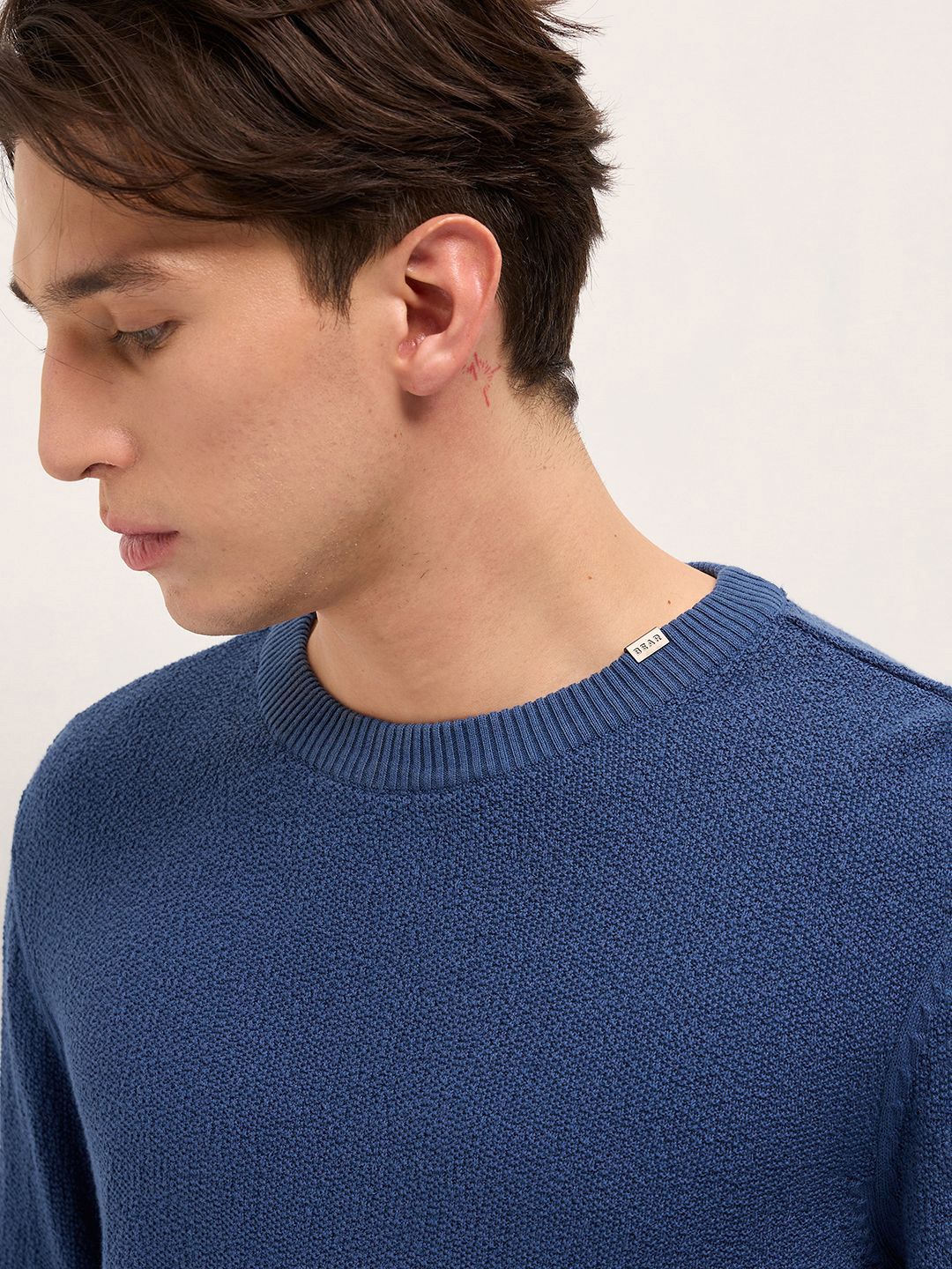 THE BEAR HOUSE Flat Knit Pure Cotton T-Shirt
