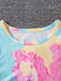 YK Print Blouson Dress