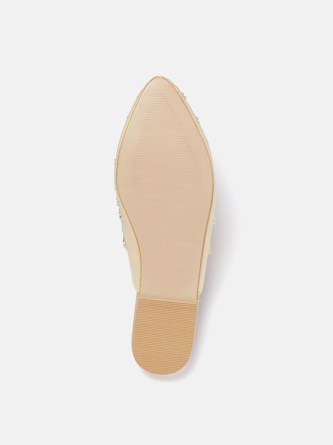 House of Pataudi Floral Embroidered Mules