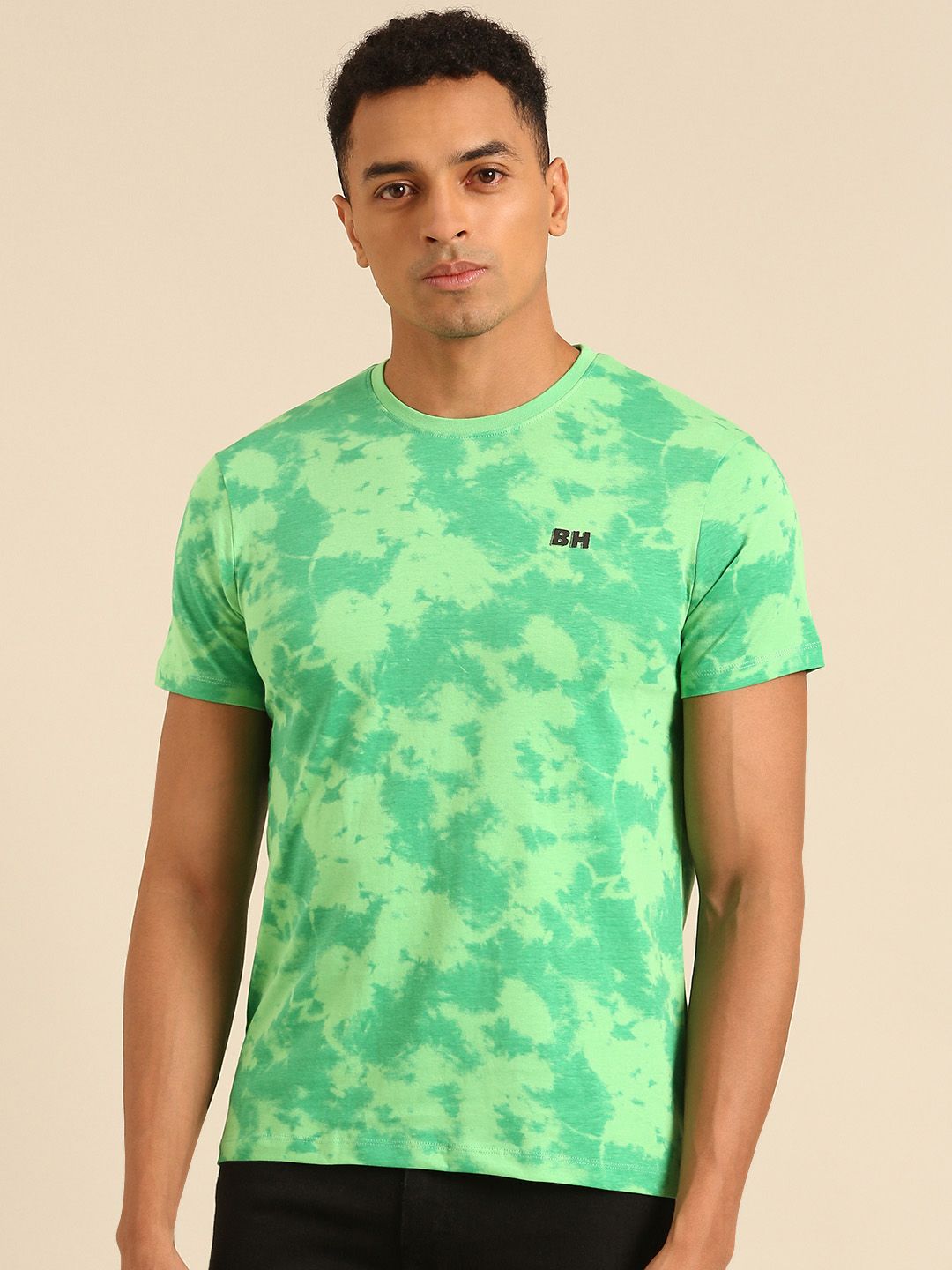 Being Human Tie and Dye Pure Cotton T-shirt