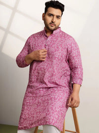 SOJANYA PLUS Men Ethnic Motifs Printed Regular Kurta with Trousers