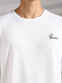 Eszett French Sunset Textured Cotton Oversized Tshirt