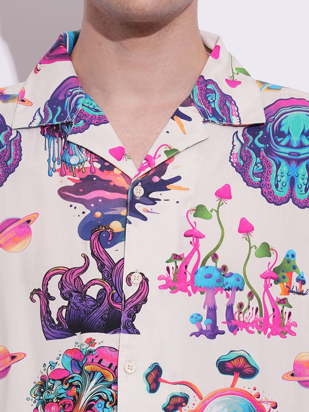 Being Human Men Classic Floral Opaque Printed Casual Shirt