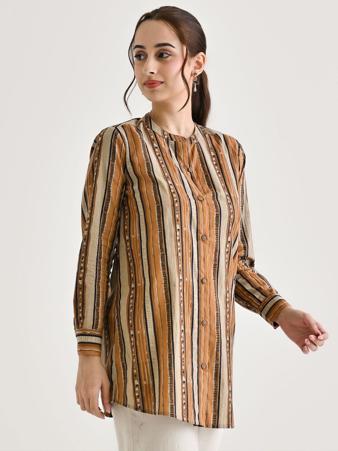Rustorange Printed Pure Cotton Kurti