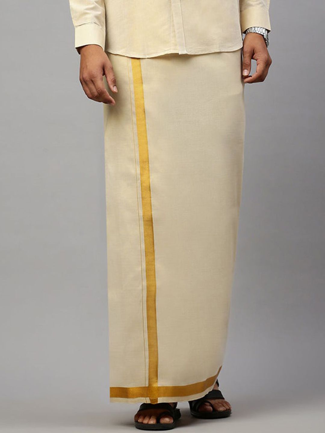 Ramraj Men Solid Adjustable Dhoti