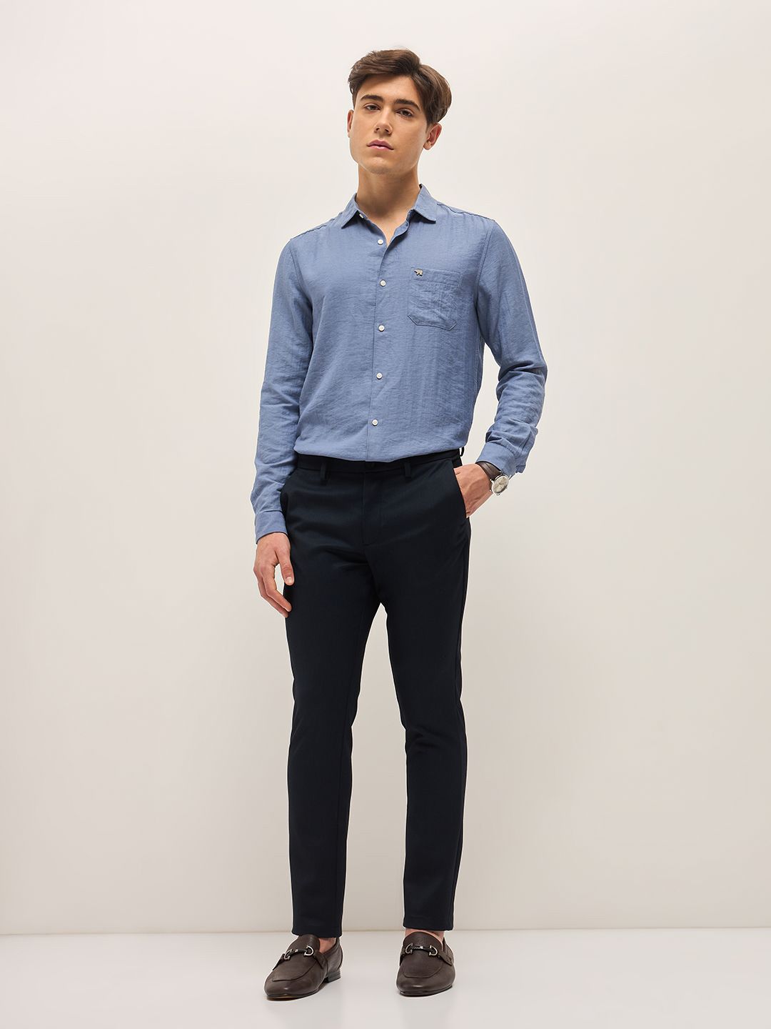 THE BEAR HOUSE Men Slim Fit Trousers