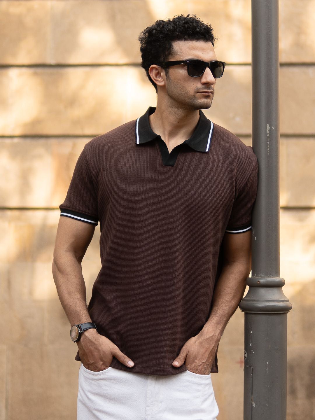 Powerlook Men Polo Collar T-shirt