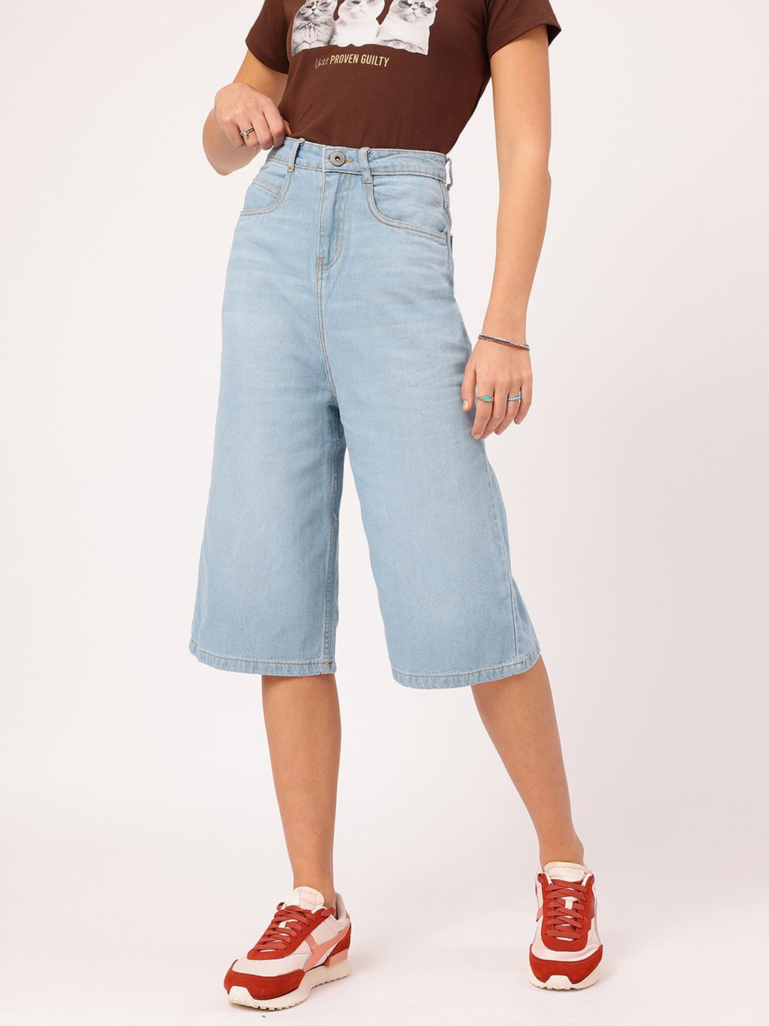 DressBerry Women Skater Slash Bermuda Shorts