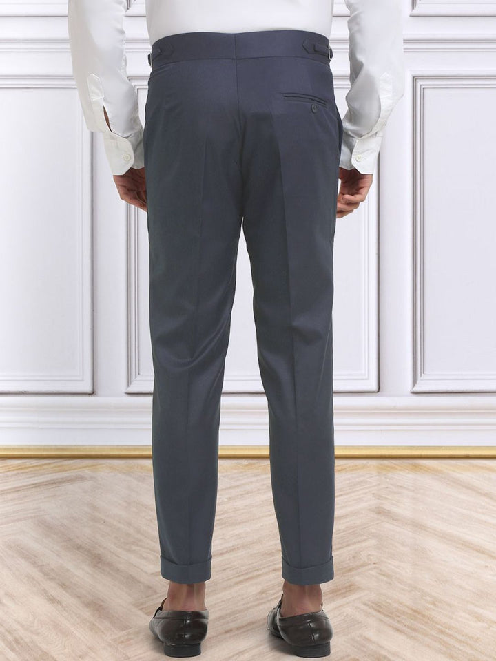 KLOTTHE Men's Cotton Rich Solid Slim Fit Gurkha pants