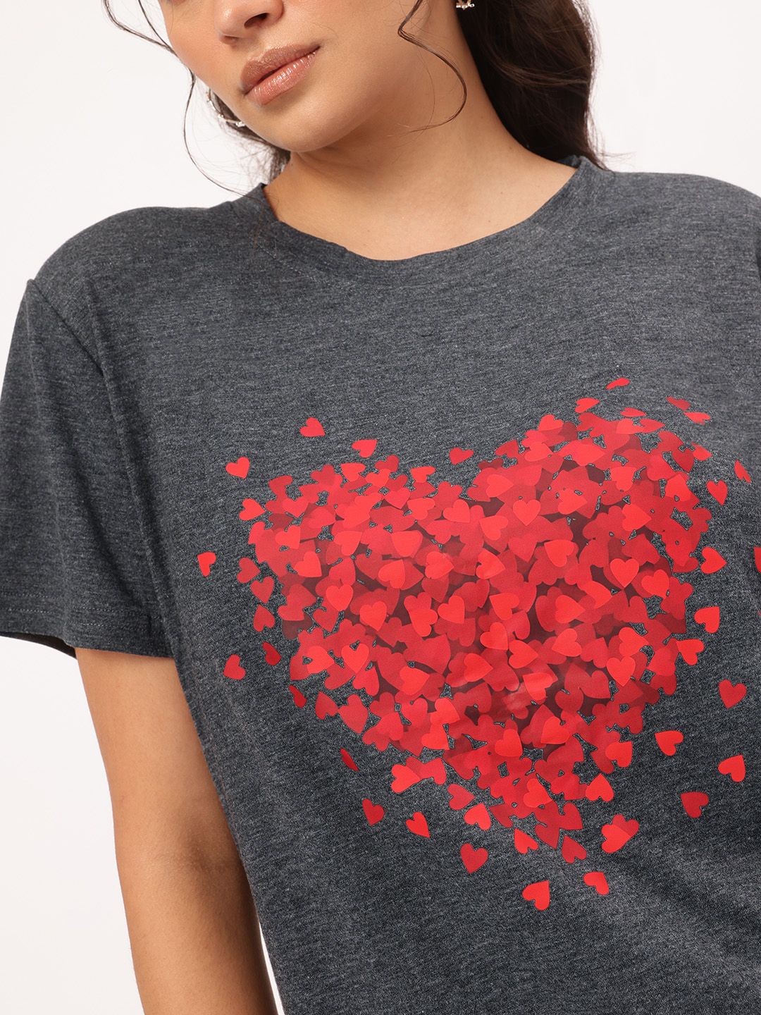 DressBerry Heartthrob Printed Basic Tee