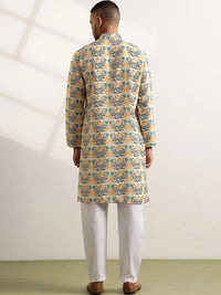 Anouk Men Floral Printed Regular Kurta with Trousers