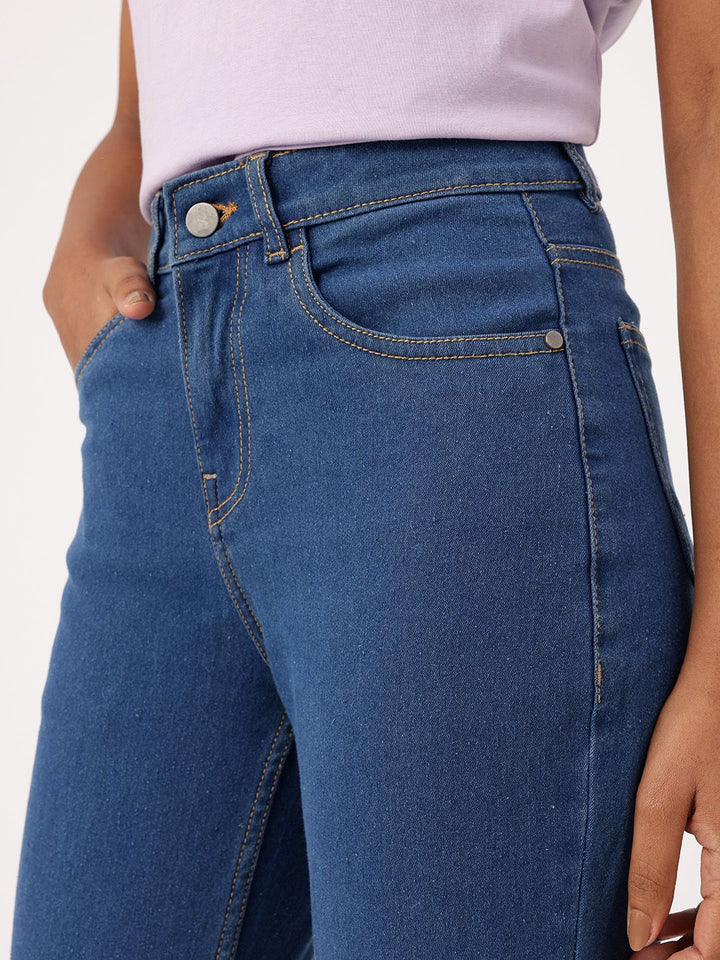 DressBerry Women Classic Touch Mom Fit Ethnic Printed Jeans