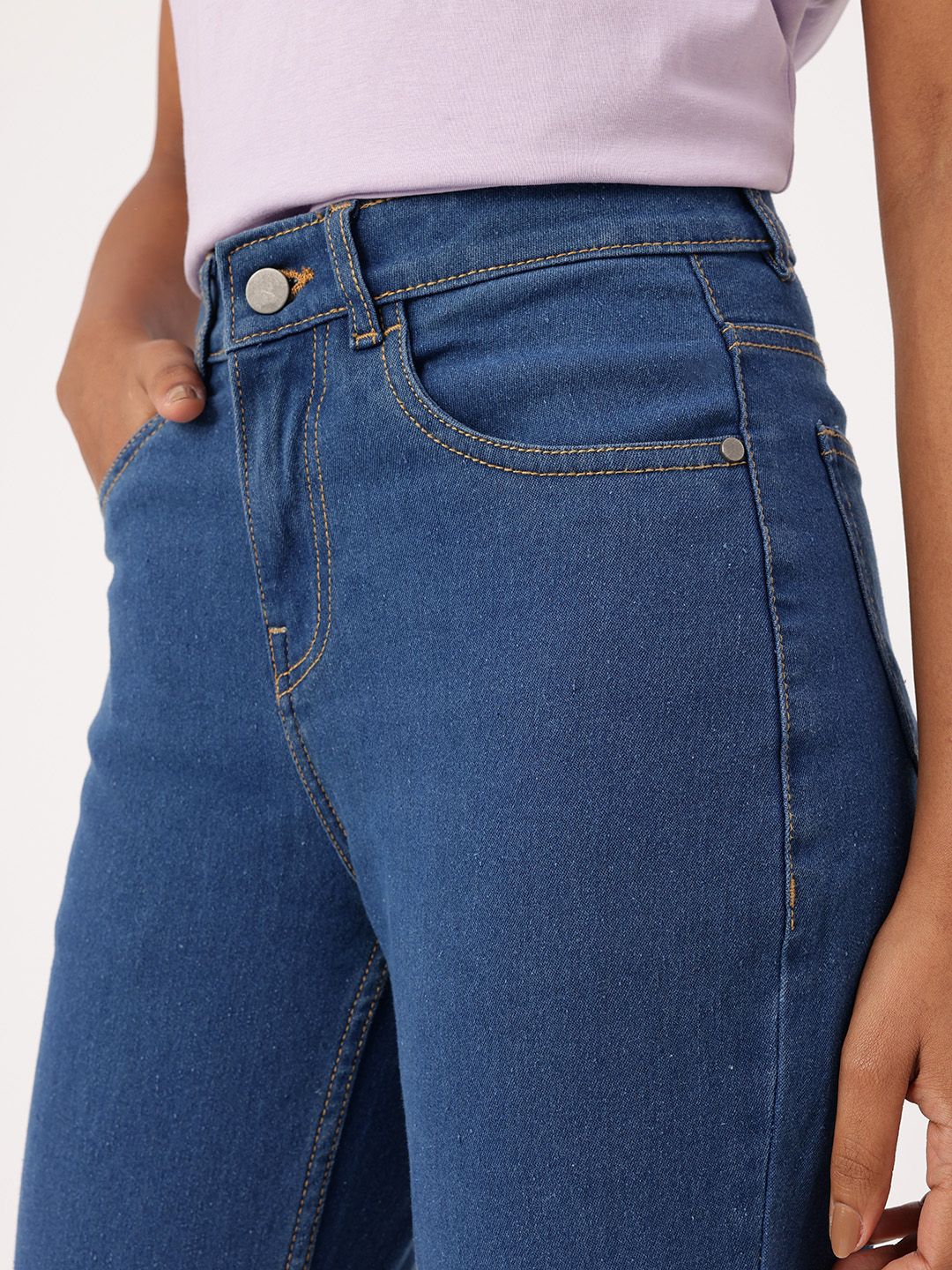 DressBerry Women Classic Touch Mom Fit Ethnic Printed Jeans