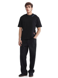 RARE RABBIT Men Graphic Printed Round Neck Cotton Oversized T-shirt