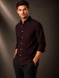 ADRO Men Standard Micro Checked Baju Separa Formal
