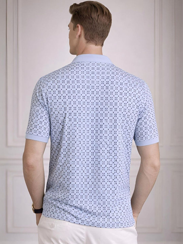 Baju-T Kolar Polo Bercetak ADRO Lelaki