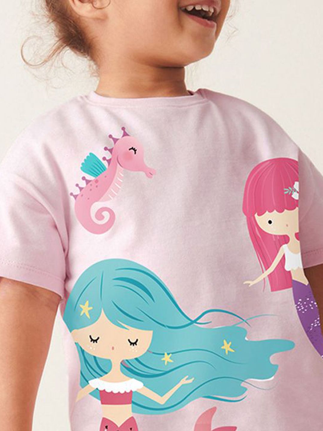 YK Printed Kid-Girls T-Shirt & Leggings Clothing Set