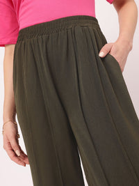 DressBerry Women Edgy Elegance Pleated Trousers