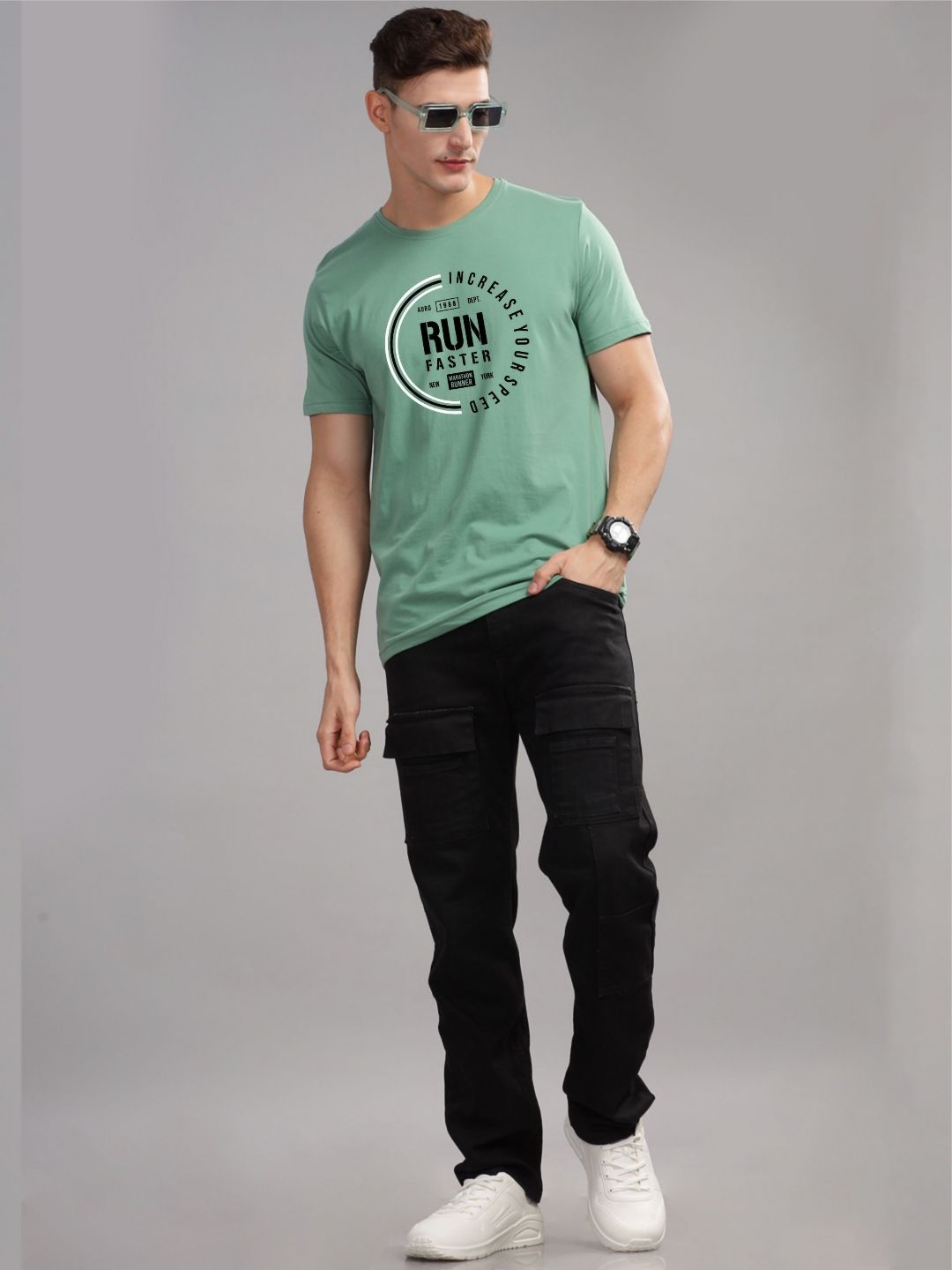 ADRO Men Printed T-shirt