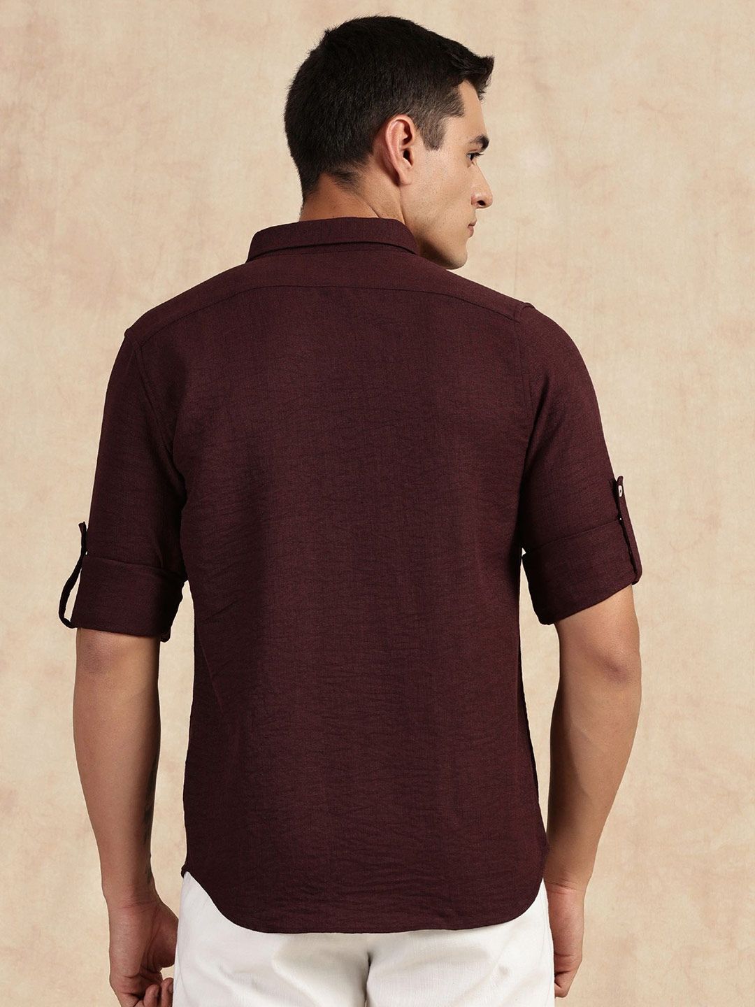 Thomas Scott Men Slim Fit Button-Down Collar Casual Shirt