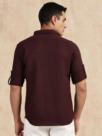 Thomas Scott Men Slim Fit Button-Down Collar Casual Shirt