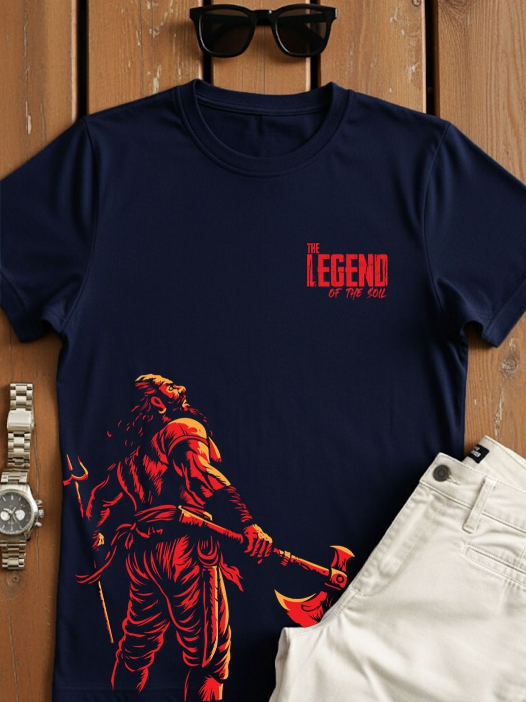 ADRO Men Cotton Printed T-shirt