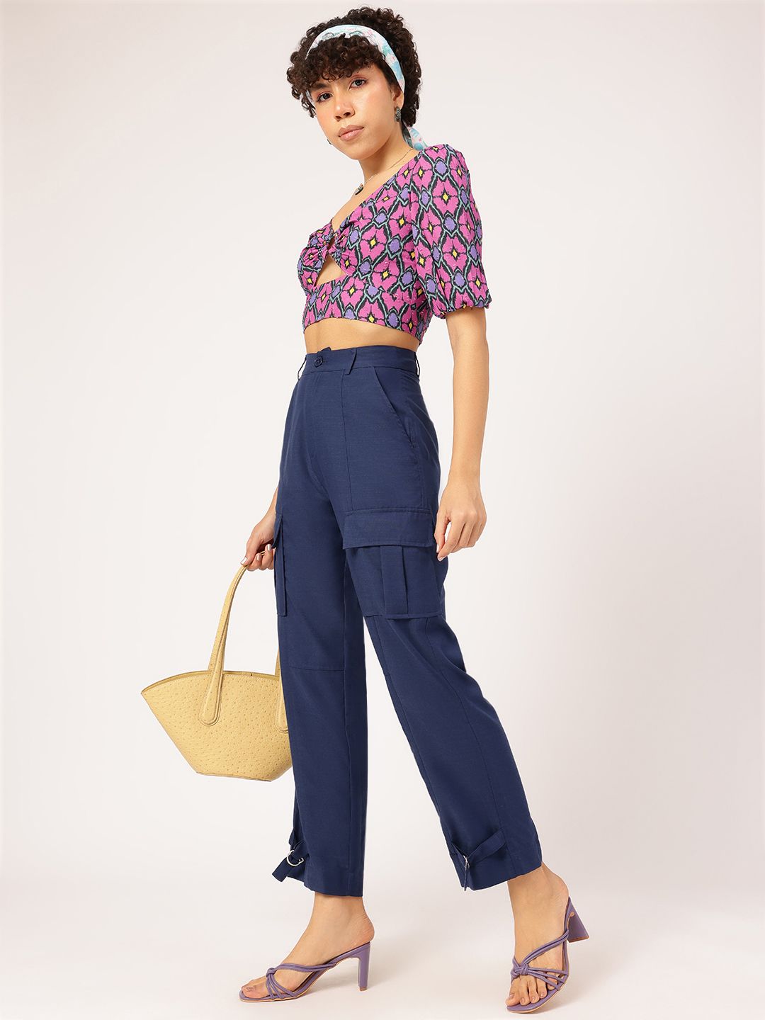 DressBerry Women Future Forward Cargo-Style Trousers