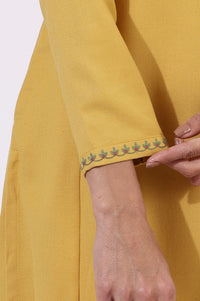 W Floral Embroidered Sequinned V-Neck A-Line Kurta With Trousers & Dupatta