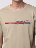 ADRO Lelaki Grafik Bercetak T-shirt Kapas Leher Bulat