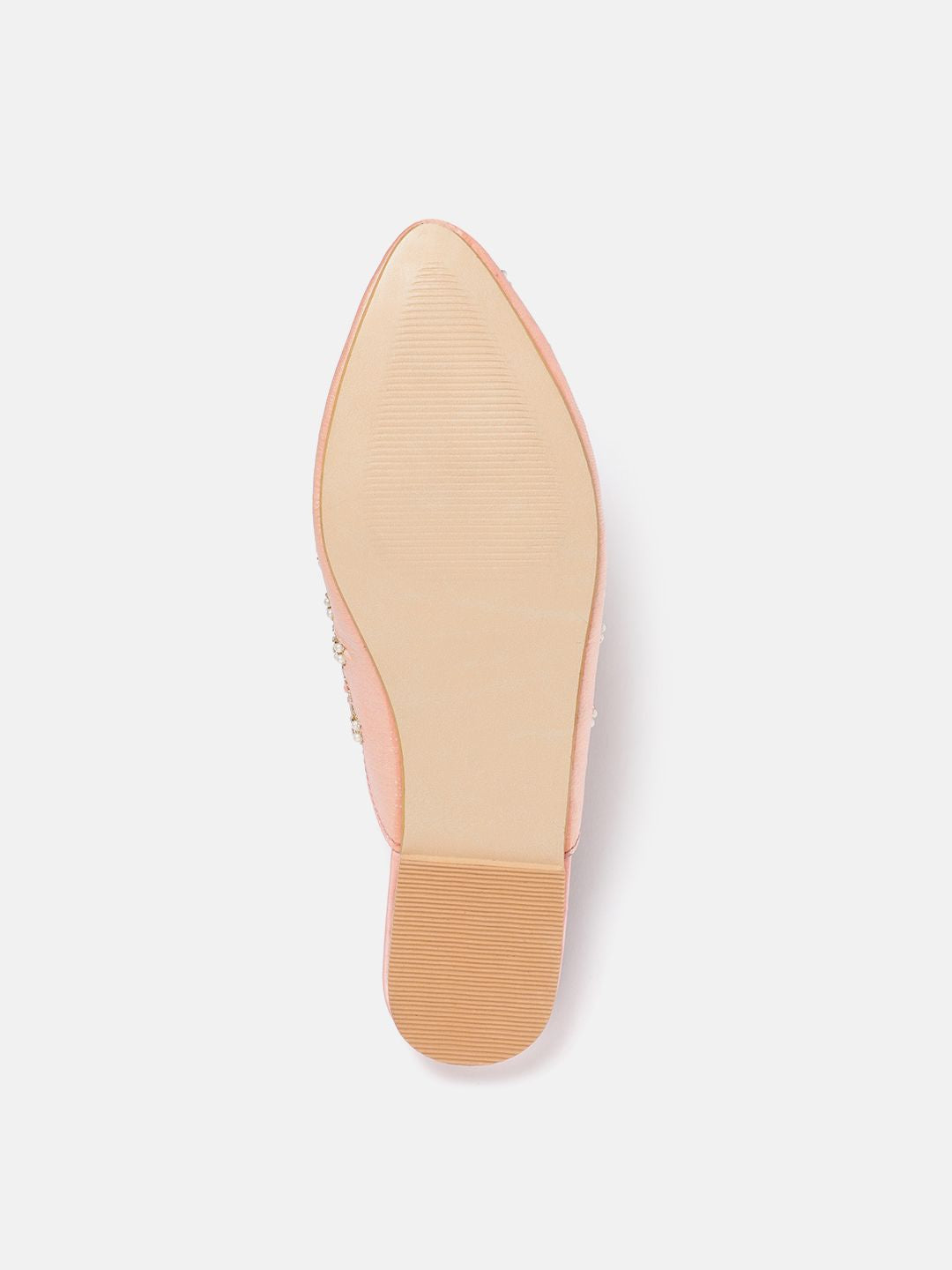 House of Pataudi Floral Embroidered Mules
