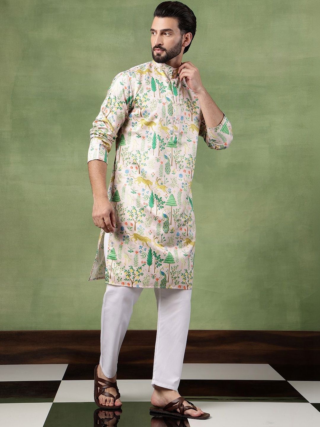 SOJANYA Men Printed Kurta