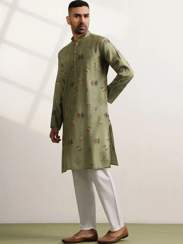 Anouk Men Ethnic Motifs Printed Regular Kurta with Pyjamas