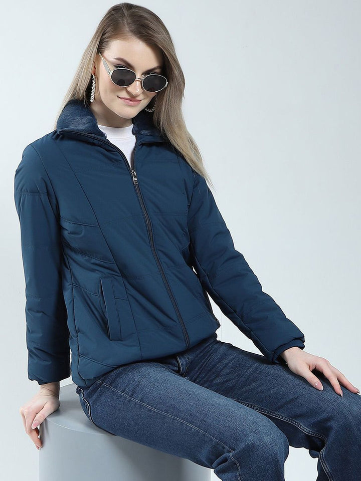 Jaket empuk pepejal wanita monte carlo