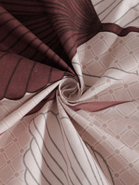 Myntra Elegant Homes Pink Leaf Polycotton 300 TC Single Fine Bedsheet with a Pillow Cover-89 x 59 inches