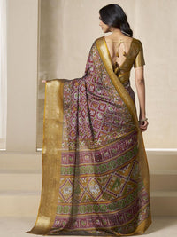 Kalini Motif Etnik Zari Silk Blend Patola Saree