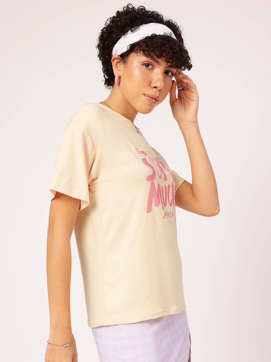 DressBerry Typo Twist Printed T-shirt