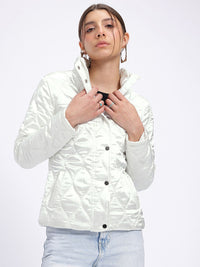 DressBerry Glossed Armor Quilted Jacket