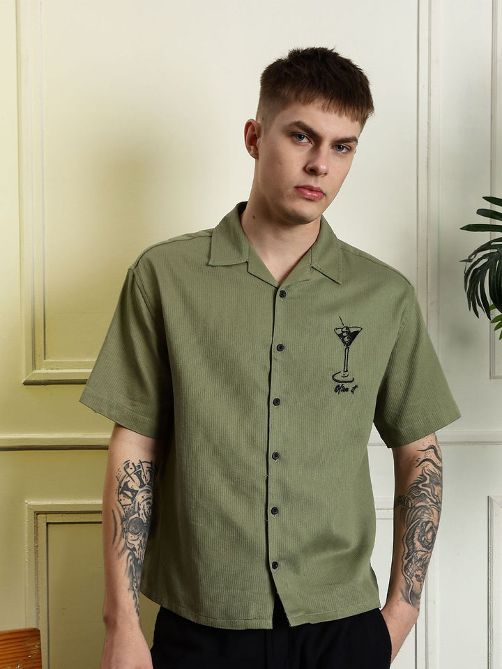 Baju Katun Kolar Cuba Eszett Martini Boxy Fit