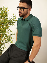 Thomas Scott Men Anti Odour Solid Polo Collar T-shirt