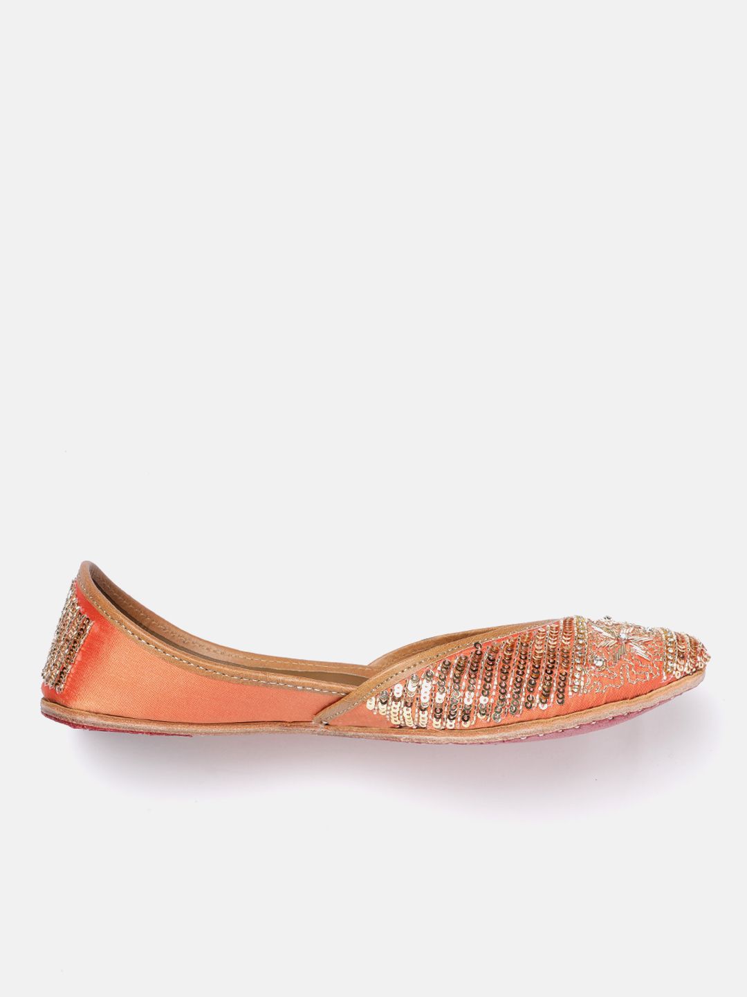 House of Pataudi Sequin Embellished Mojaris