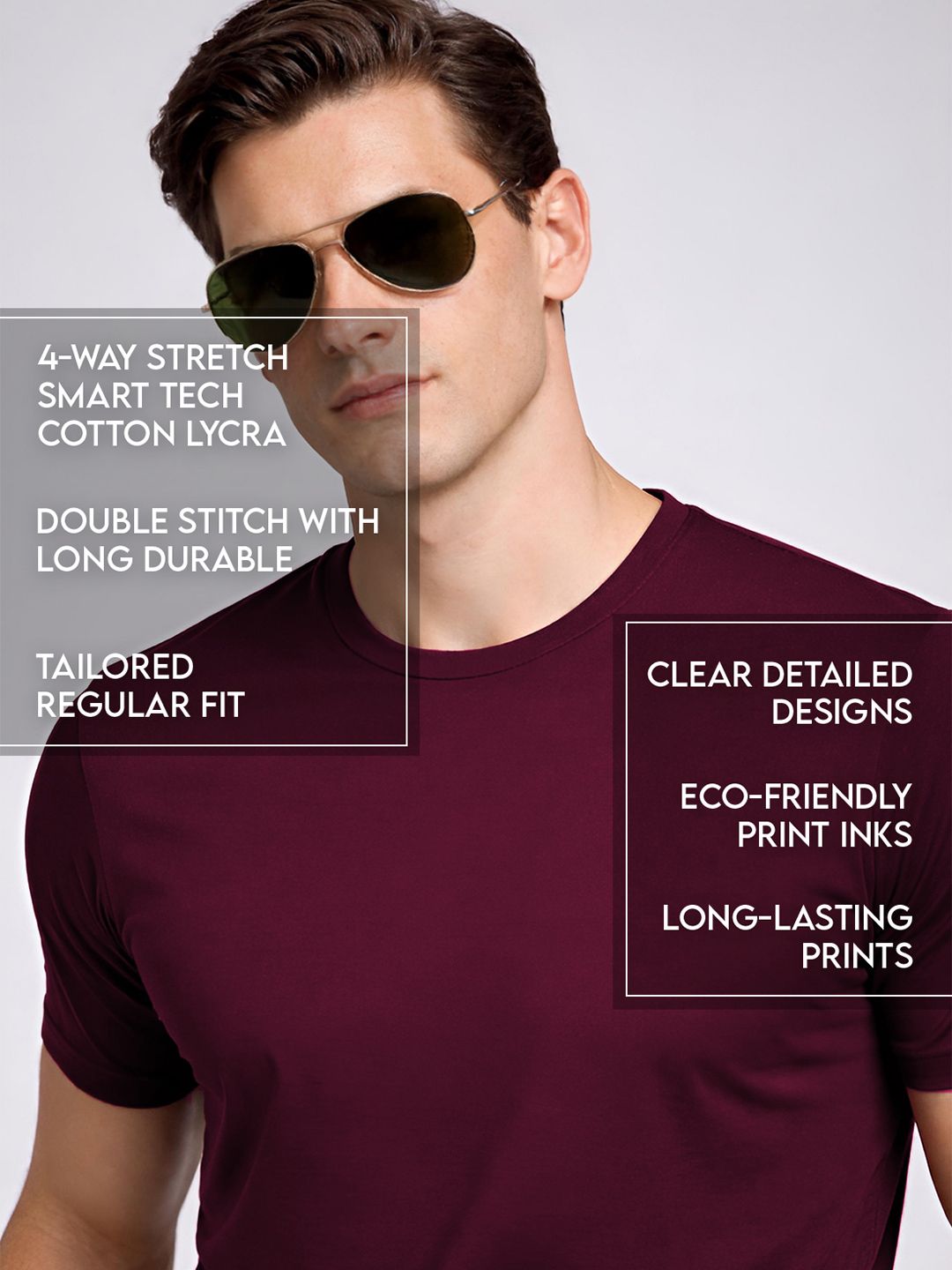 ADRO Men Typography Printed T-shirt