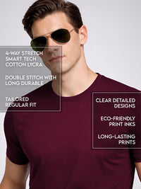 ADRO Men Typography Printed T-shirt