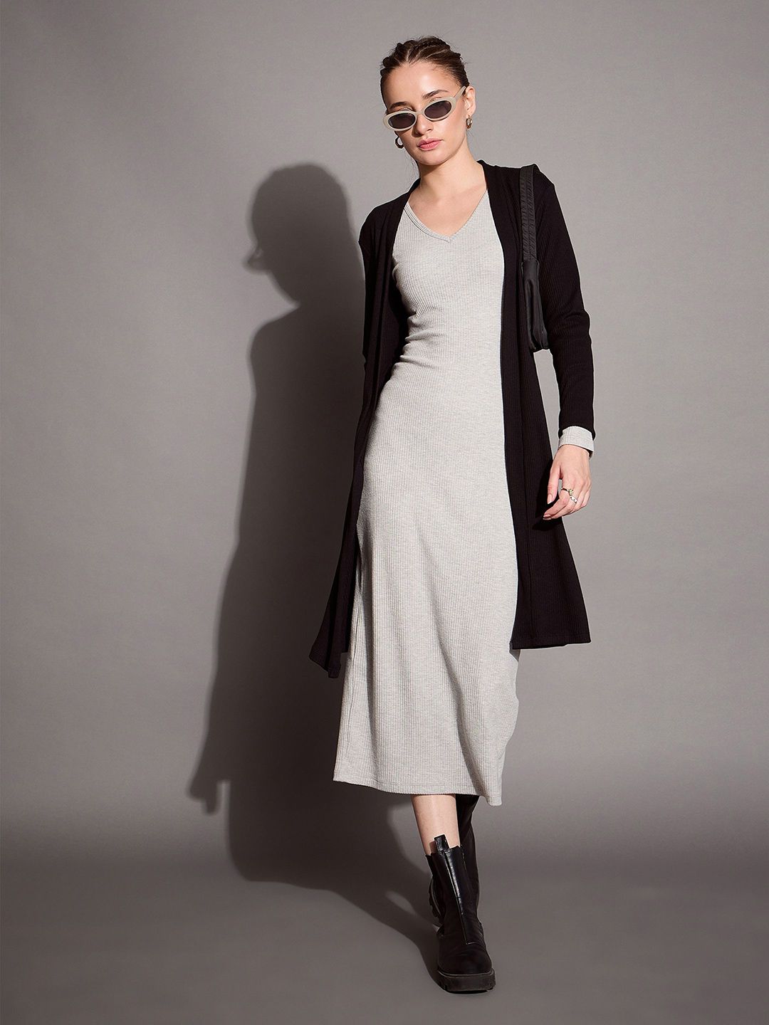SASSAFRAS BASICS Bodycon Midi Dress