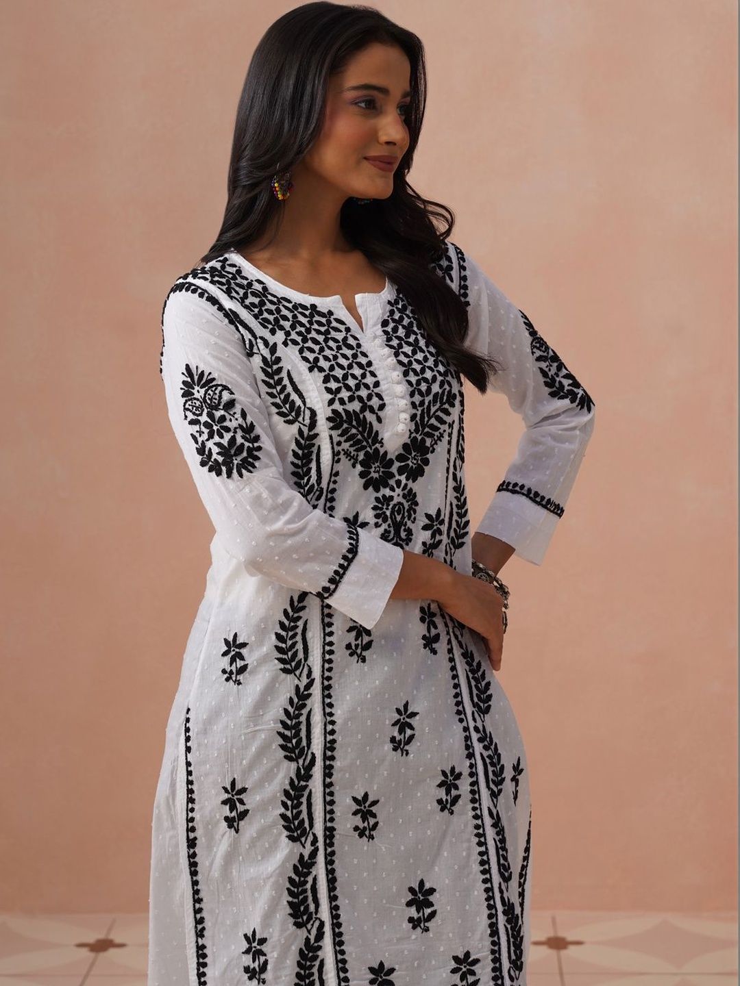House of Chikankari Women Ethnic Motifs Embroidered Chikankari Kurta