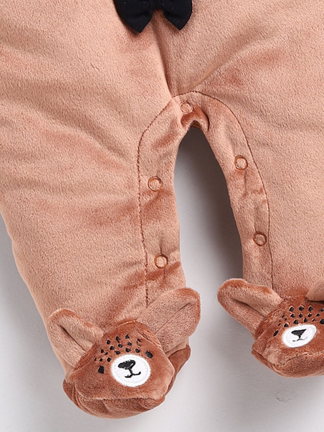 Moms Love Infant Boys Embroidered Pure Cotton Sleepsuit