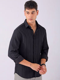 The Indian Garage Co Men Slim Fit Textured Jacquard Resortwear Shirt
