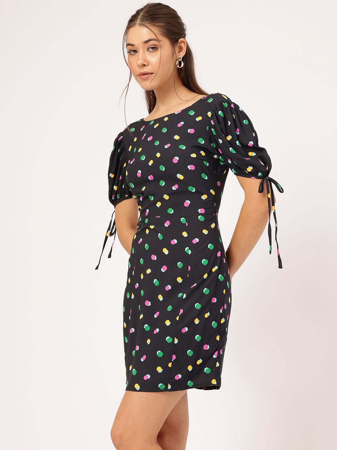 DressBerry Geometric Play Printed Mini Dress