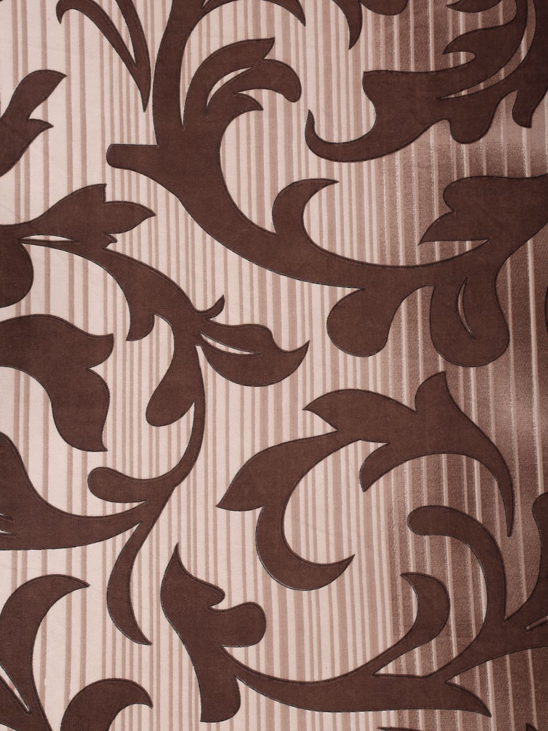 Myntra Elegant Homes Brown & Beige Floral 300 TC King Cadar dengan 2 Sarung Bantal